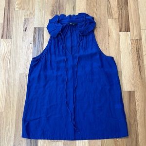 Gap silk blend ruffle top blouse (size S)